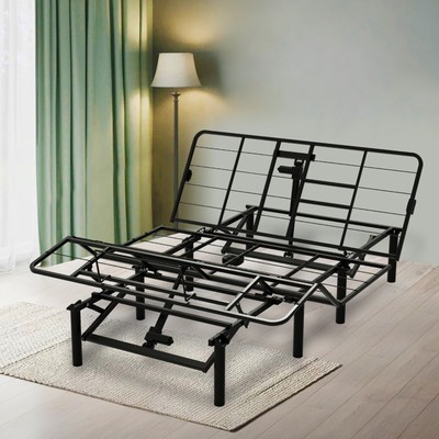Queen Size Adjustable Bed Base W/Incline, USB A+C Ports, Adjustable Bed Legs