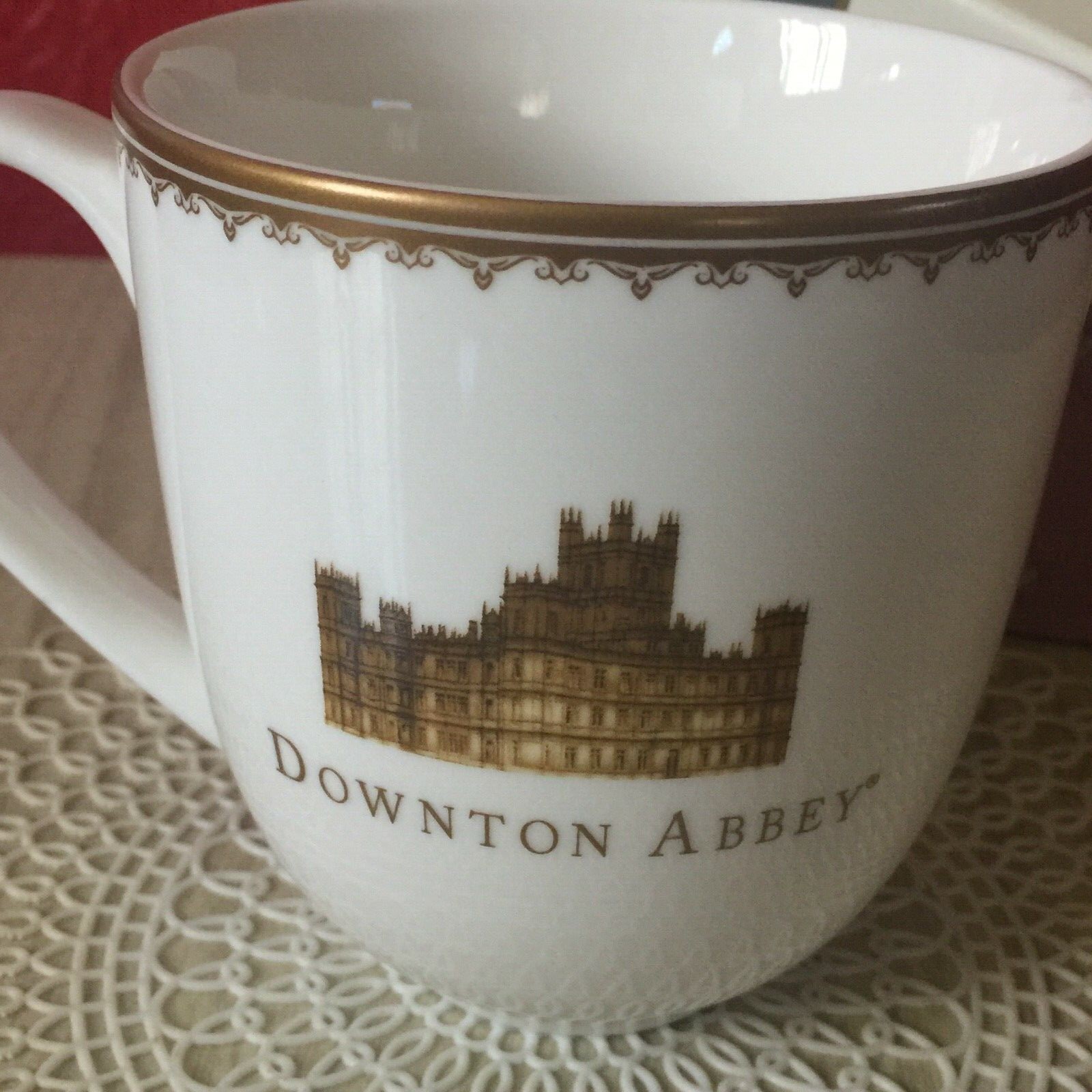 NIB Downton Abbey Lady Mary 2015 Ceramic Coffee Tea Mug World Market Collectible