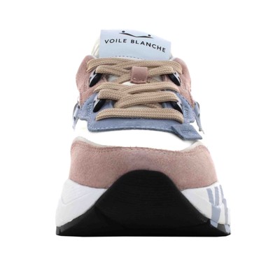 Pre-owned Voile Blanche A24us Low Women's Sneakers 0012017475.10.3m51 Club105 In White / Pink