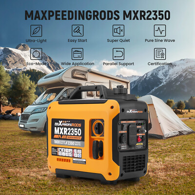 2350W Portable Inverter Generator Gas Powered Quiet for Camping Outdoor Party