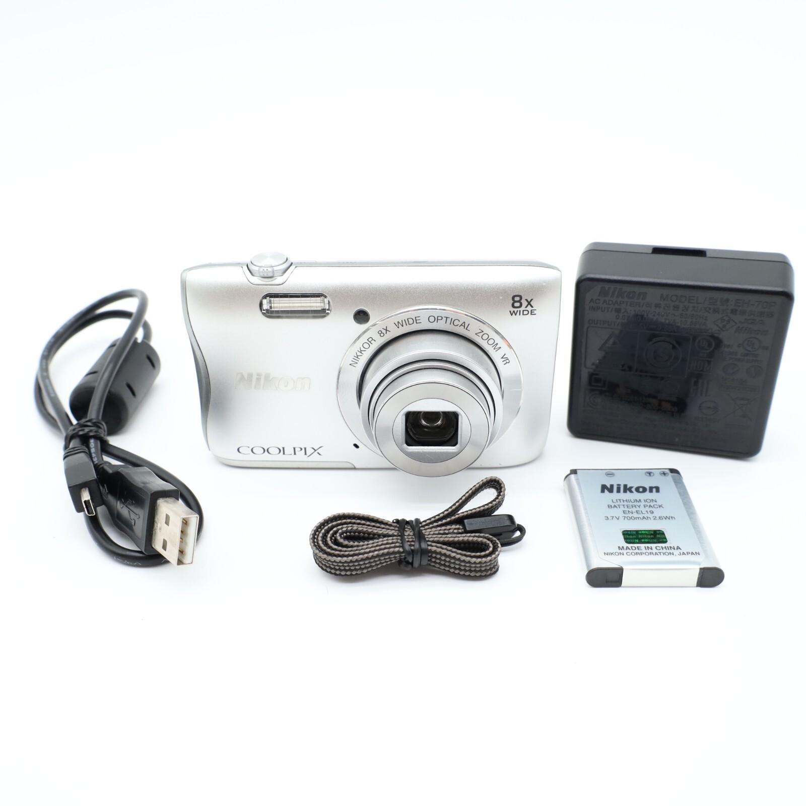 Near mint] Nikon COOLPIX S3700 Body Silver 18208264766 | eBay