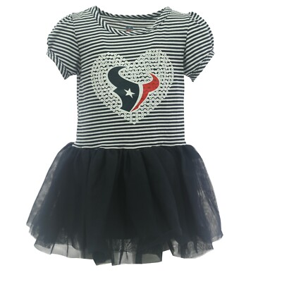 Houston Texans Official NFL Apparel Baby Infant Size Dress with Skirt New Tags