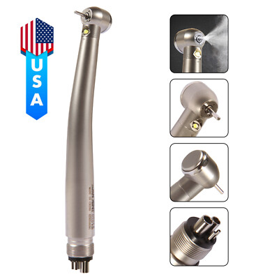 Dental LED E-generator Fiber Optic Handpiece Turbine 2/4Hole Self-Power B2/M4 MX
