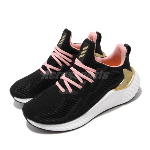

adidas AlphaBOOST W Black Gold Glory Pink White Женские кроссовки EG1431, Черный, Alphaboost W