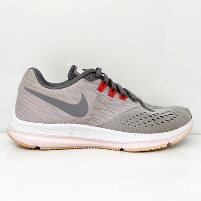 

Nike Womens Zoom Winflo 4 898485-010 Серые кроссовки для бега Размер 6,5, Серый, Zoom Winflo 4