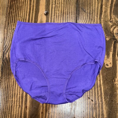 Felina Women's Large Hi-Cut Cotton Stretch Panties Single Pair - Purple