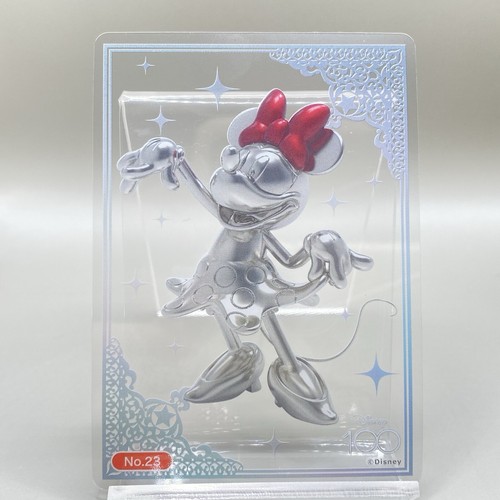 みっき Mickey Mouse Minnie No.23 Disney 100 Trading Clear Card