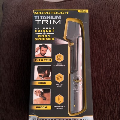 MicroTouch Titanium TRIM Hair Cutting Body Shaver Groomer BRAND NEW