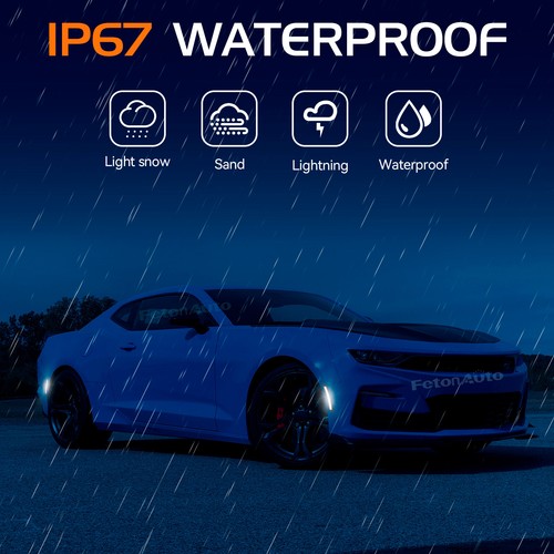 Dynamic LED Side Marker Light Front Rear for Chevy Camaro LS LT SS ZL1 2016-2023