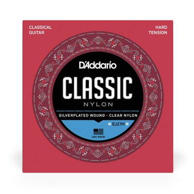 D'Addario EJ27H Classics Hard Tension Nylon Classical Guitar Strings