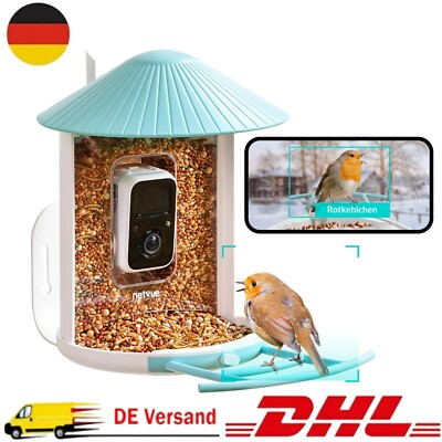 NETVUE Birdfy Vogelfutterstation Intelligent Vogelhaus mit WLAN Kamera Nachtsich