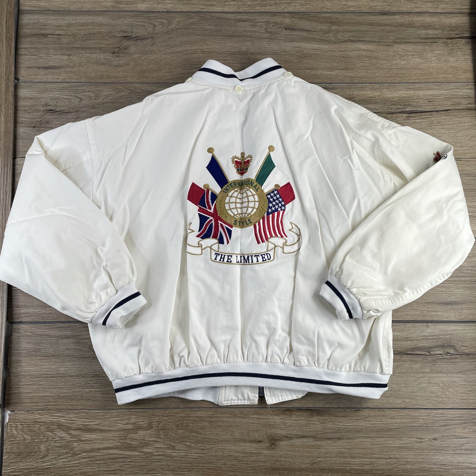 The Limited Bomber Jacket Medium Women White International