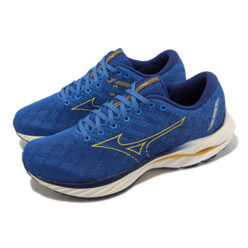 

Мужские спортивные кроссовки Mizuno Wave Inspire 19 Blue Yellow Ivory J1GC2344-06, Синий, Wave Inspire 19