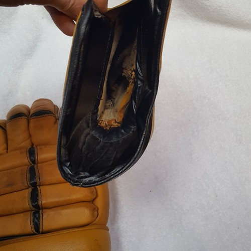 Vintage COOPER WEEKS Professional Hockey Gloves 16 Armadillo Thumb Solid Cowhide