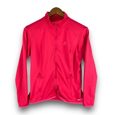 Salomon Womens Advanced Skin Warm Full Zip Mid Layer Jacket Size Medium