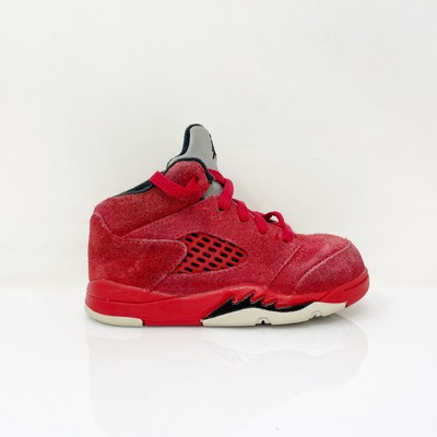 

Nike Boys Air Jordan 5 440890-602 Красная повседневная обувь Кроссовки Размер 7C, Красный, Air Jordan 5