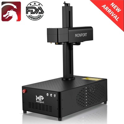 MONPORT GP 30W Fiber Laser Engraver Marking Machine Metal Plastic LightBurn Comp