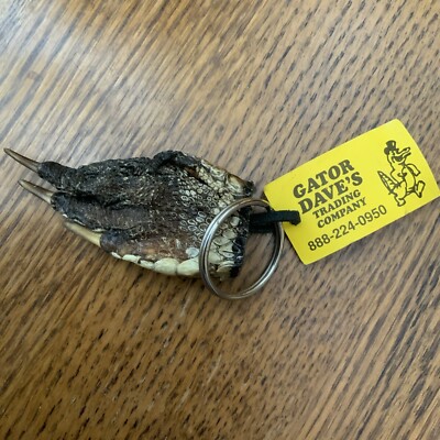 Alligator Claw Large Foot Keyring  New. Gator Dave s Trading Co Appx 3 