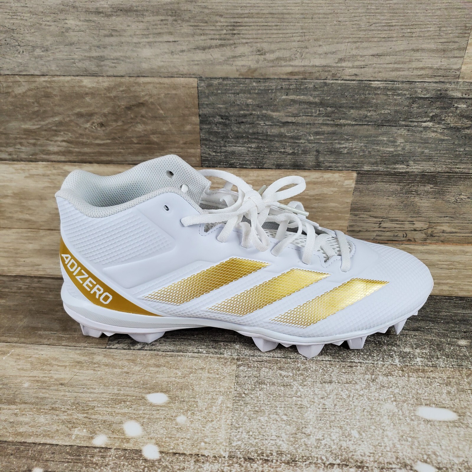 Adidas Adizero Impact.2 MD Mens Shoes Sz 11 White Gold Lace