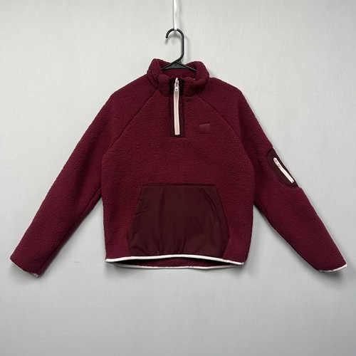 

Женская флисовая куртка Under Armour UA Sherpa с молнией 1/4, бордовая, комфортная, #140-626, Красный