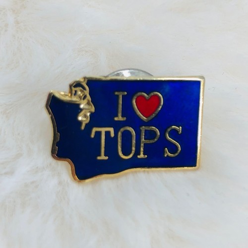I Heart Love Washington TOPS KOPS Weight Loss Program Member Lapel Pin