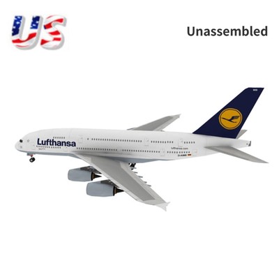 1:100 A380 German Lufthansa Civil Airliner Paper Model Aircraft Plane DIY Gift a