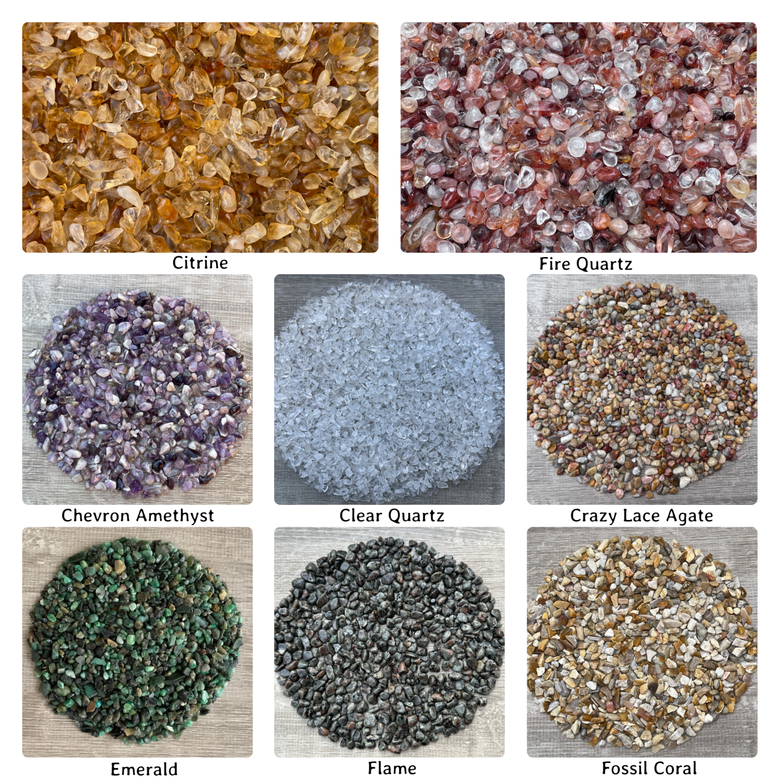 WHOLESALE 5 lbs Genuine Crystal Chips, Choose 90+ Types Natural Gemstone Chips