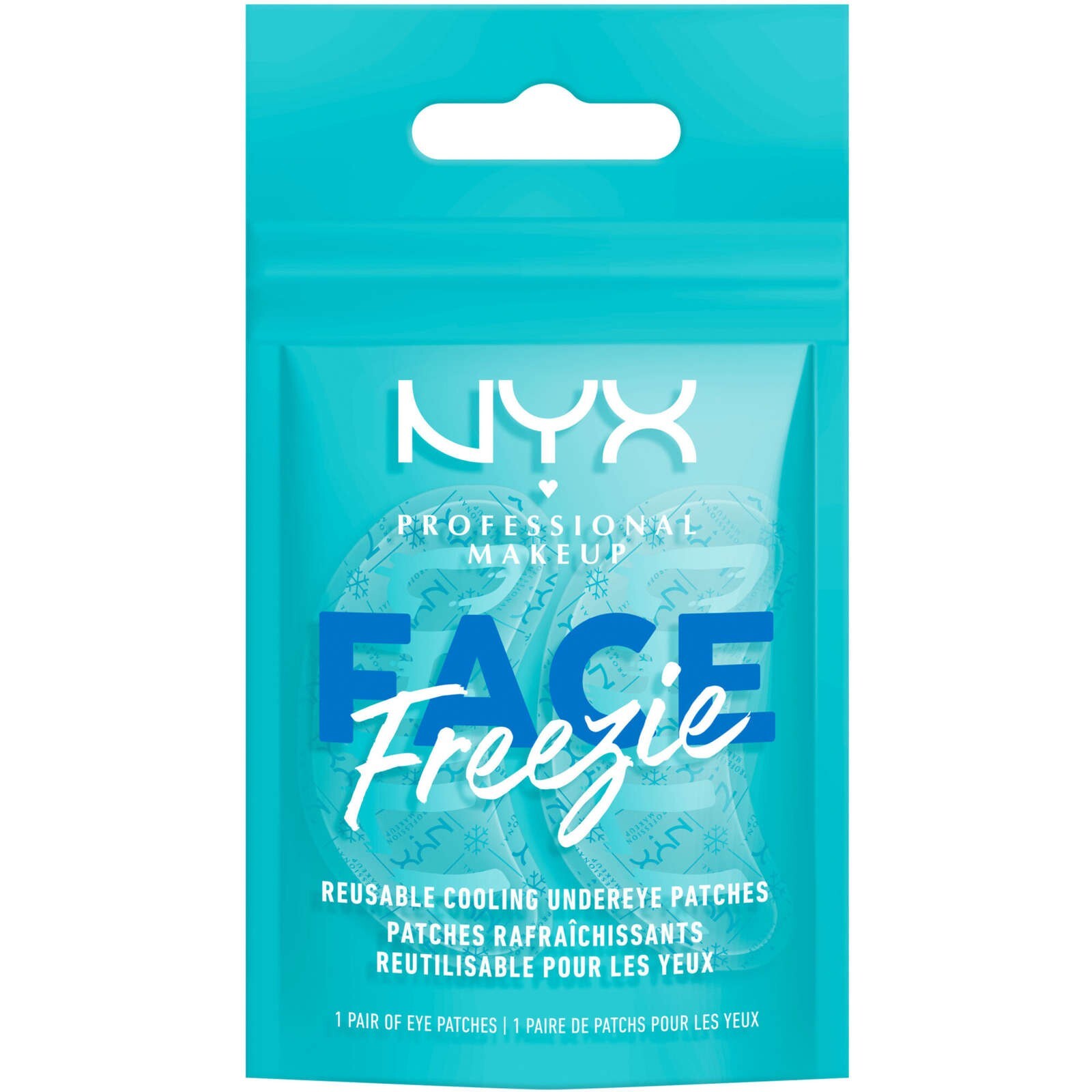 NYX Face Freezie Cooling Undereye Patches Reusable Depuffing Comfort 1 Pair NEW