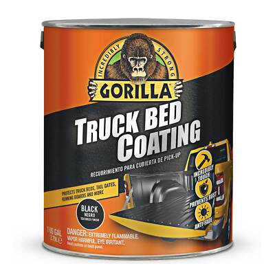 Gorilla Black Truck Bed Liner Coating Pre-Mixed Ready to Apply - Gallon