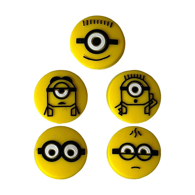 1pcs Minion Shock Absorber Tennis Racket Silicone Cartoon  External Thickened