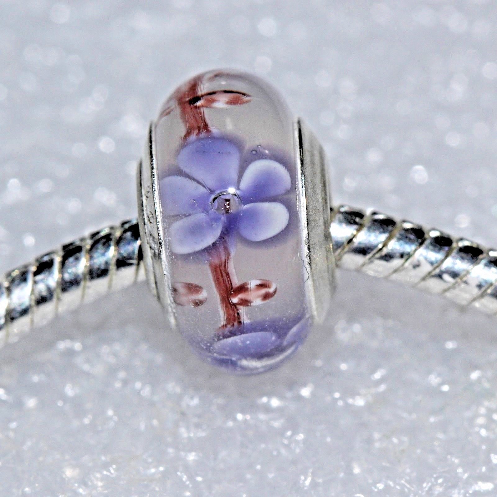 Single Core European Murano Style Glass Bead-