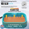 Heated Water Bowl 1.45 Gal/5.5L Extra-Large Heated Dog Bowls for Outside, Safety Listed Heated Water Bowl for Cats and Dogs, No Freeze Thermal-Bowl 77-95℉, BPA-Free, Anti-Chew Cord, Anti-Slip Base(Blue)
