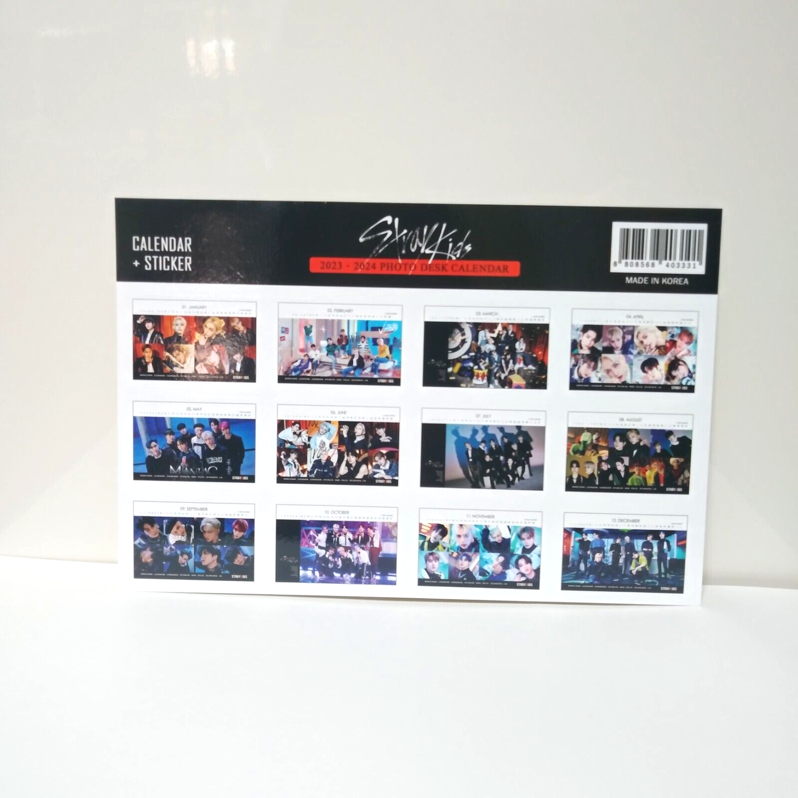 SKZ StrayKids Photo Desk Calendar 2023 2024 Calender Sticker KPOP Stray