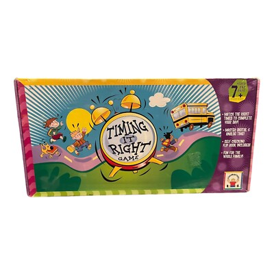 Learning Resources 'TIMING IT RIGHT' Children's Educational Board Game - Sealed