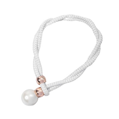 2 Pack Home Curtain Tieback Home Decorative Pearl Curtain Ties for Office Decor