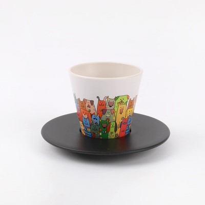 IDRINK- Set tazzina, piattino e cucchiaino in RPET | Ottimo e simpatico reg OdNP