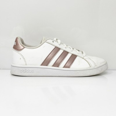

Adidas Girls Grand Court EF0101 Белая повседневная обувь Кроссовки Размер 2, Белый, Grand Court