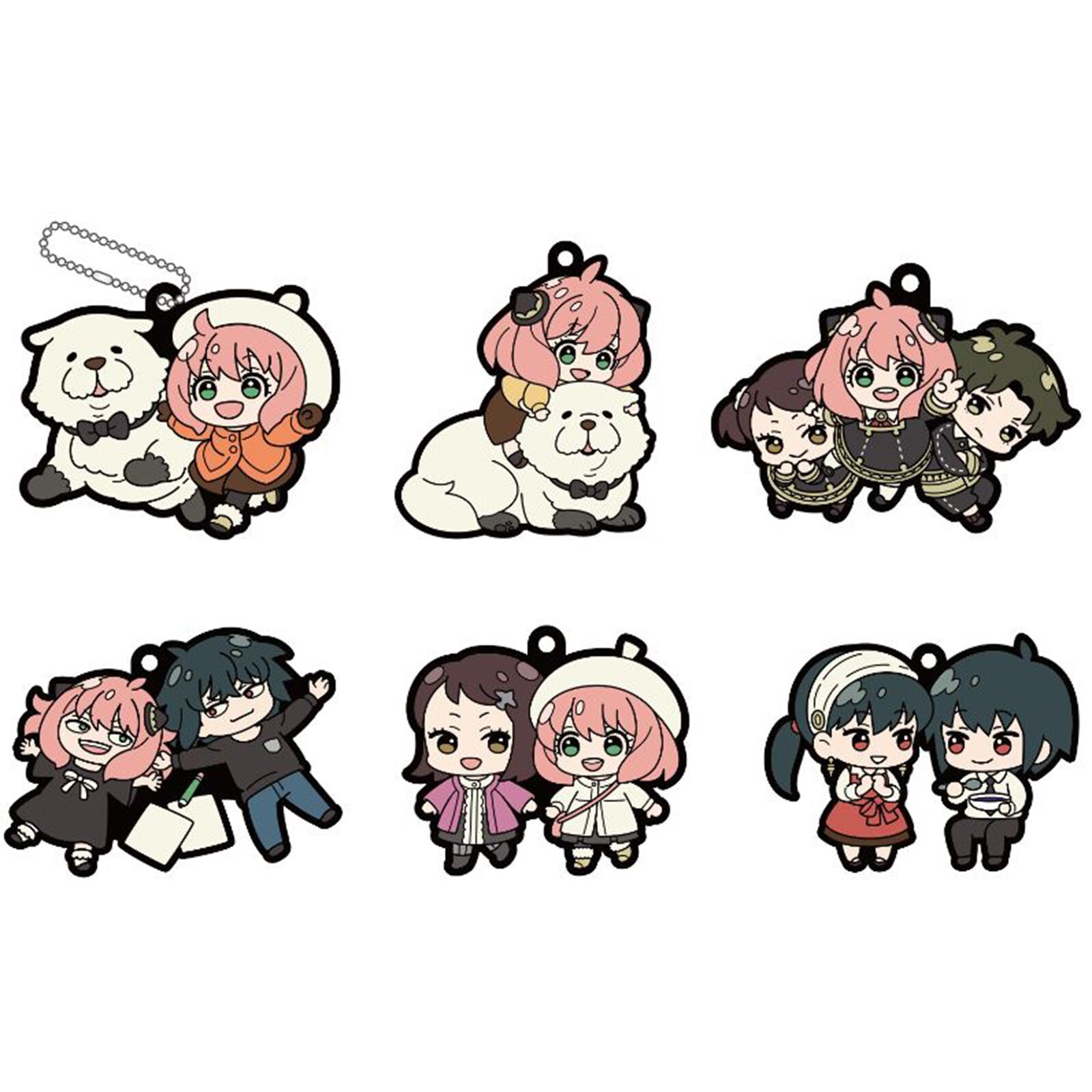 MegaHouse Spy X Family Vol2 Buddycolle Sing Blind Box Резиновый брелок для ключей НОВЫЙ