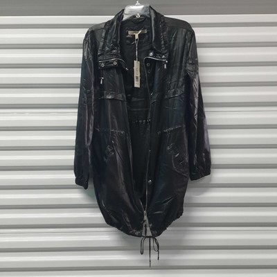 Star Crossed Lovers Women's Jacket Small Black Lightweight Oversized Whimsygoth