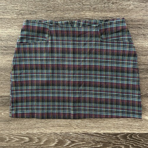 Vintage Possessed Clothing Company Plaid Mini Skirt Size M