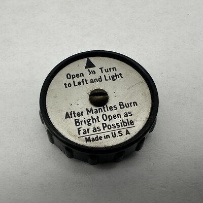 Vintage Coleman Model 220E 228E Lantern Valve Wheel/Knob, Direction Disc & Screw