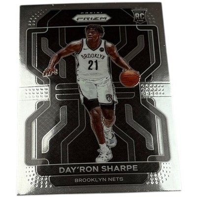 2021 Panini Prizm Rookie Card Dayron Sharpe Brooklyn Nets Basketball Card