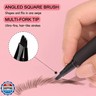 Eyebrow Pen, Waterproof Microblading Eyebrow Pencil for Women – Multi-Fork Precision Tip Creates Natural Hair-Like Strokes Brow Pencil, Angled Brow Brush Easy to Use and Long Lasting 02# Mocha