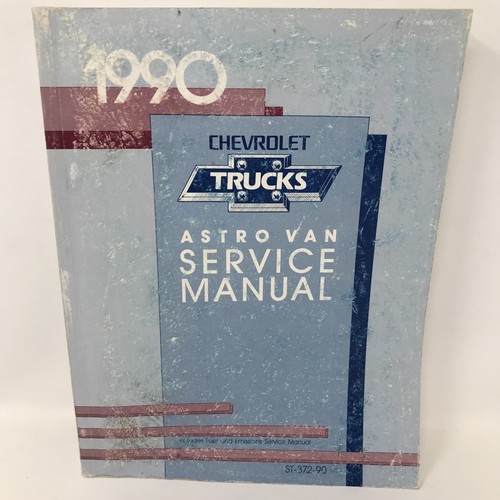 Chevrolet Astro Van Factory Dealer Tune-Up Service Repair