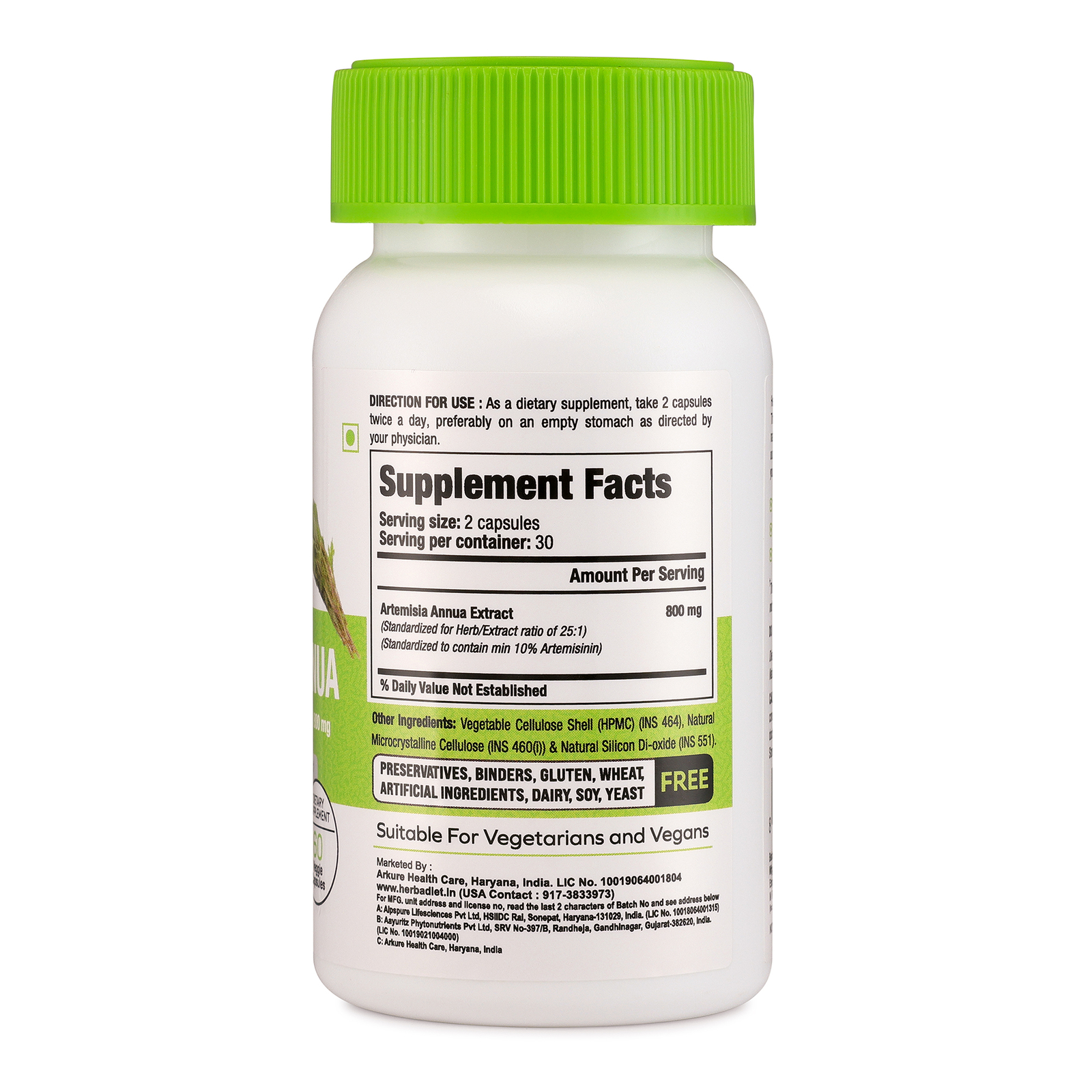 Artemisia Annua Extract Capsules ARTEMISININ Builds Immunity For Intestinal Worm - Picture 2 of 4