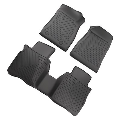 Anti-Slip Floor Mat Liner Set for Hyundai Elantra 2017-2020 Black TPE Anti-Slip