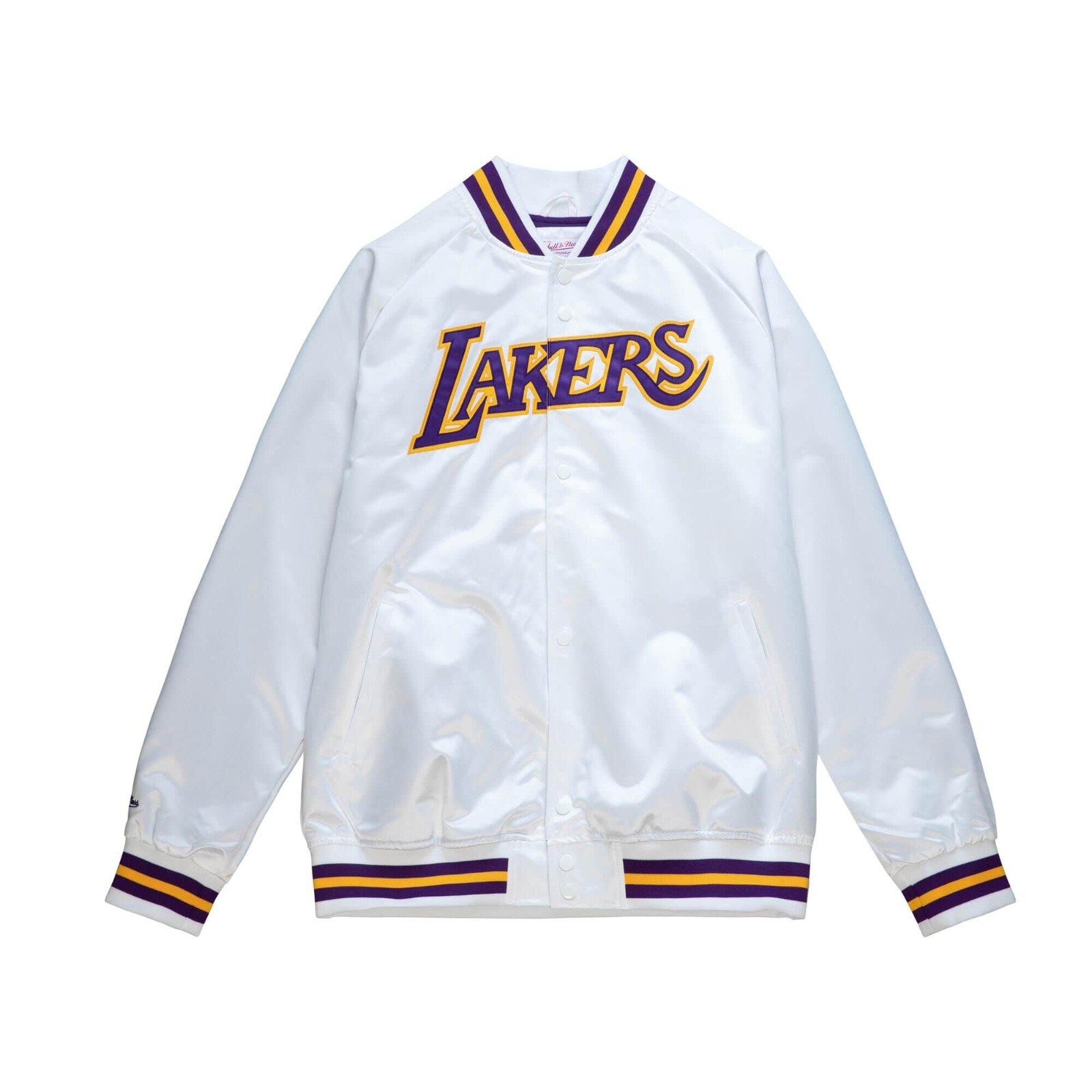 Легкая атласная куртка Los Angeles Lakers Mitchell and Ness