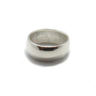 Echtes sterling silber ring solide 925 band 10mm breit R001898 EMPRESS