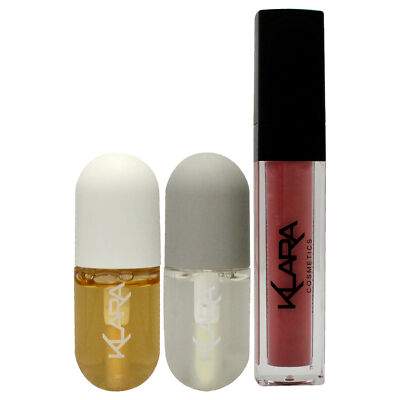 The Plump Lip Care Treatment Kit by Klara for Women - 3 Pc Kit Set