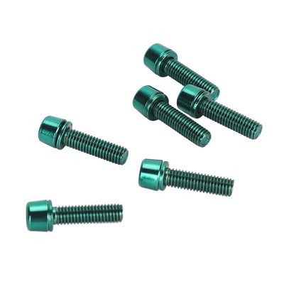 6pcs  Stem Screws Professional M5x18mm Aluminum Alloy Bike Handlebar